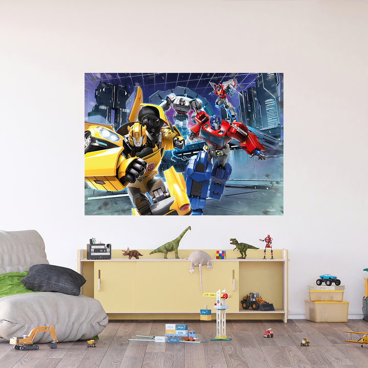 Дестки Фототапет Дисни 155/110 см Трасформърс Бъмбълби