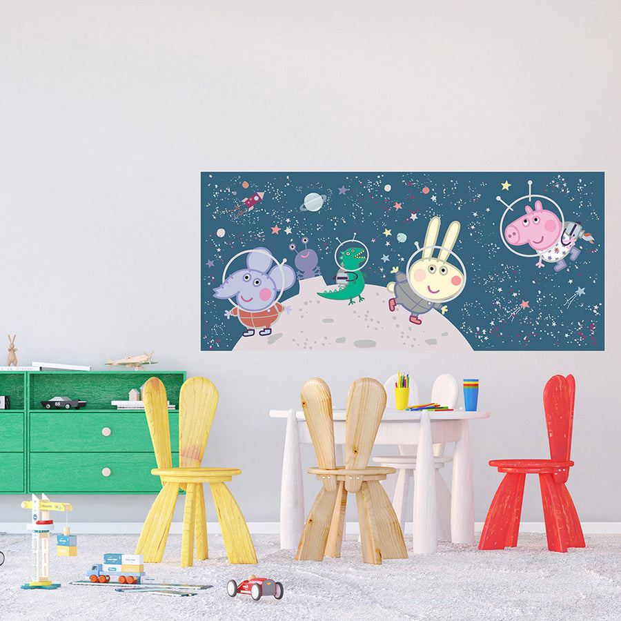 Дестки Фототапет Дисни 170/75 см Прасето Пепа в космоса