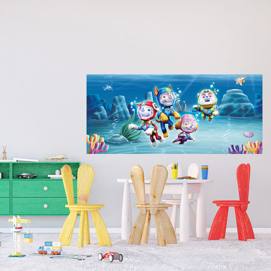 Дестки Фототапет Дисни 170/75 см Пес Патрул в океана