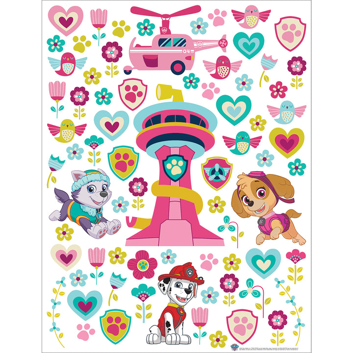Дестки Стикер Дисни 65/85 см Пес Патрул кула розово