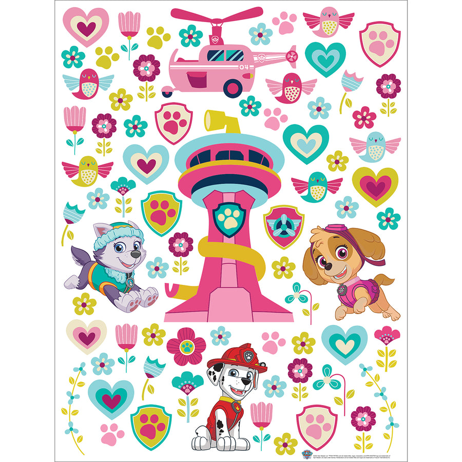 Дестки Стикер Дисни 65/85 см Пес Патрул кула розово