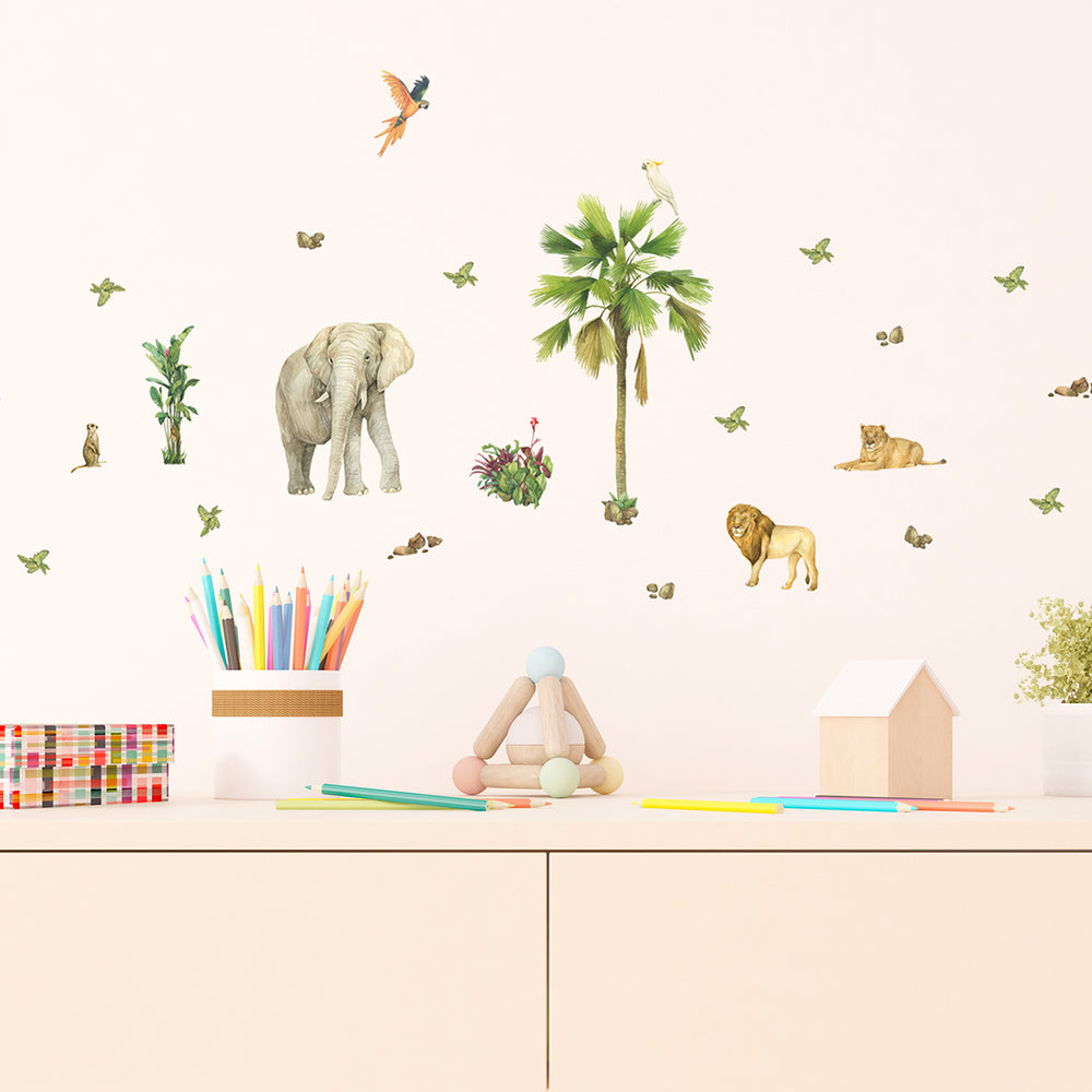 Дестки Стикер Дисни 30/30 см Джунгла слон