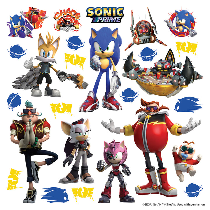 Дестки Стикер Дисни 30/30 см Соник и приятели