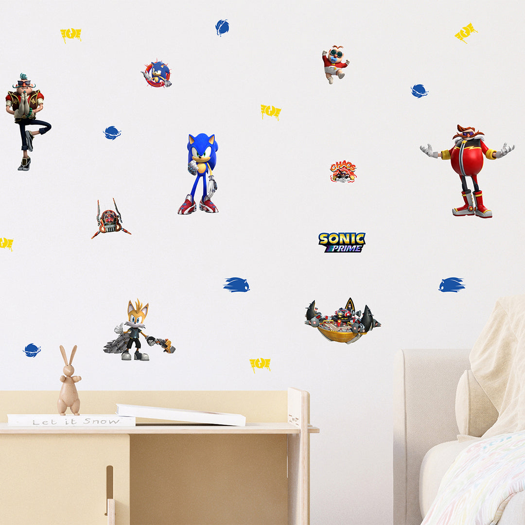 Дестки Стикер Дисни 30/30 см Соник и приятели