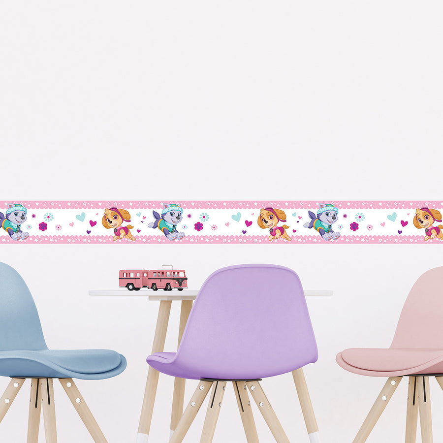 Детски Самозалепващ Фриз Дисни 97/500 см Пес Патрул розово