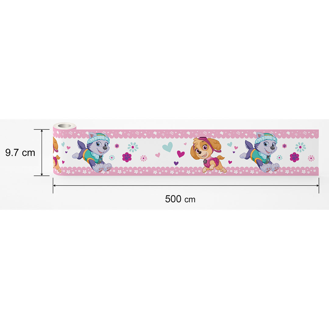 Детски Самозалепващ Фриз Дисни 97/500 см Пес Патрул розово