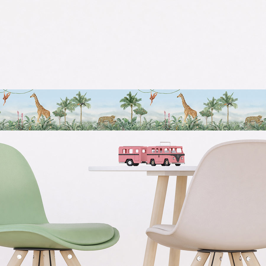 Детски Самозалепващ Фриз Дисни 97/500 см Джунгла слон