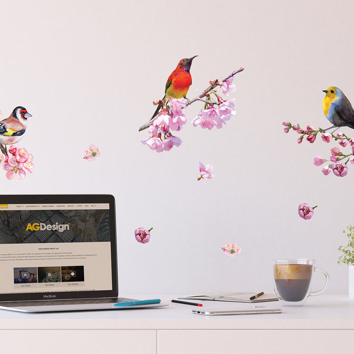 Стикер Пойни птици 30/30 см