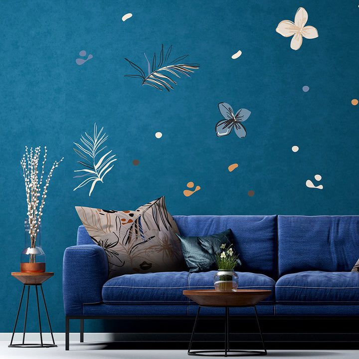 Стикер Графични цветя 65/85 см