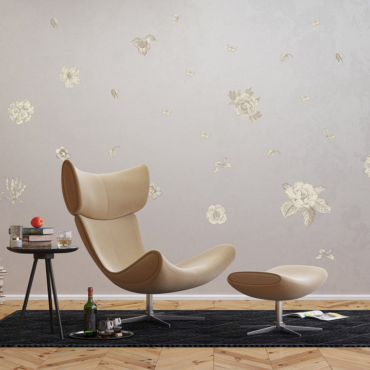 Стикер Ретро цветя 65/85 см