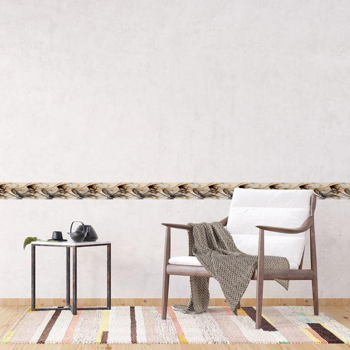 Самозалепващ фриз Бежов дим 138/500 см