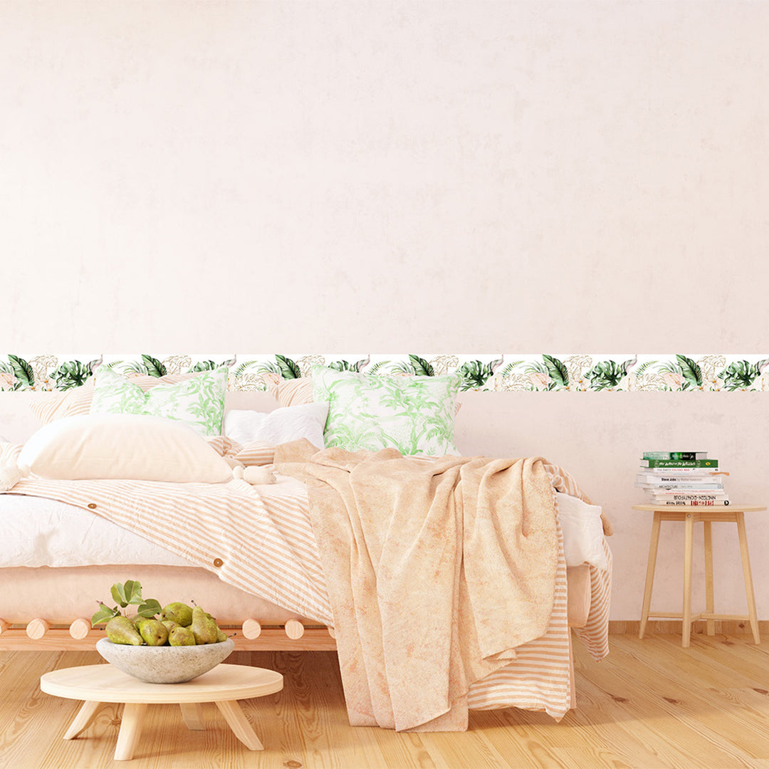 Самозалепващ фриз Тропически букет 138/500 см