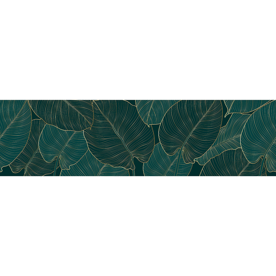 Самозалепващ фриз Нощни листа 138/500 см