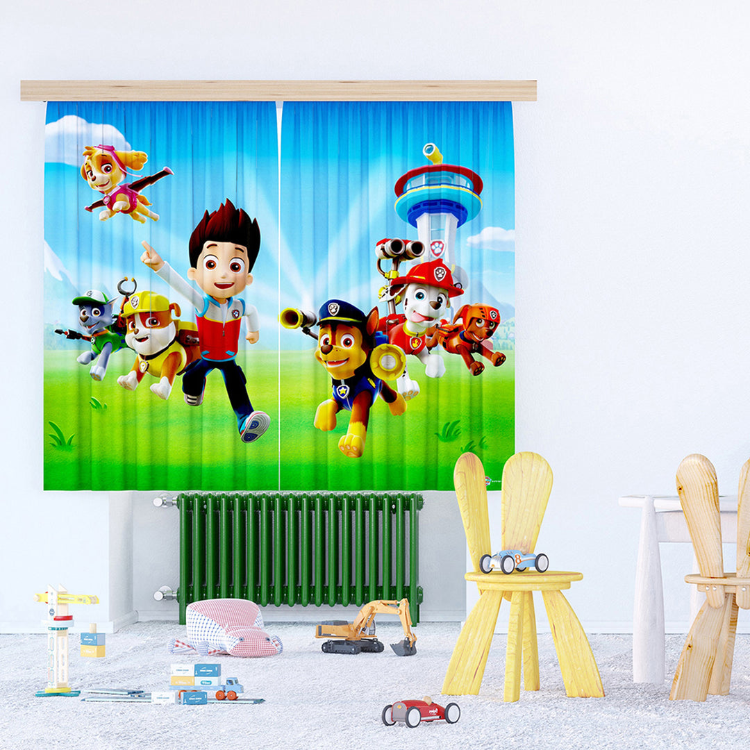 Перде Детско Пес Патрул и Райдър 180х160/2 части