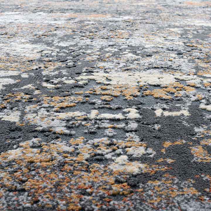 Релефен Килим Каньон Оранж Преливащо Сиво Стандартен / 133х195 см