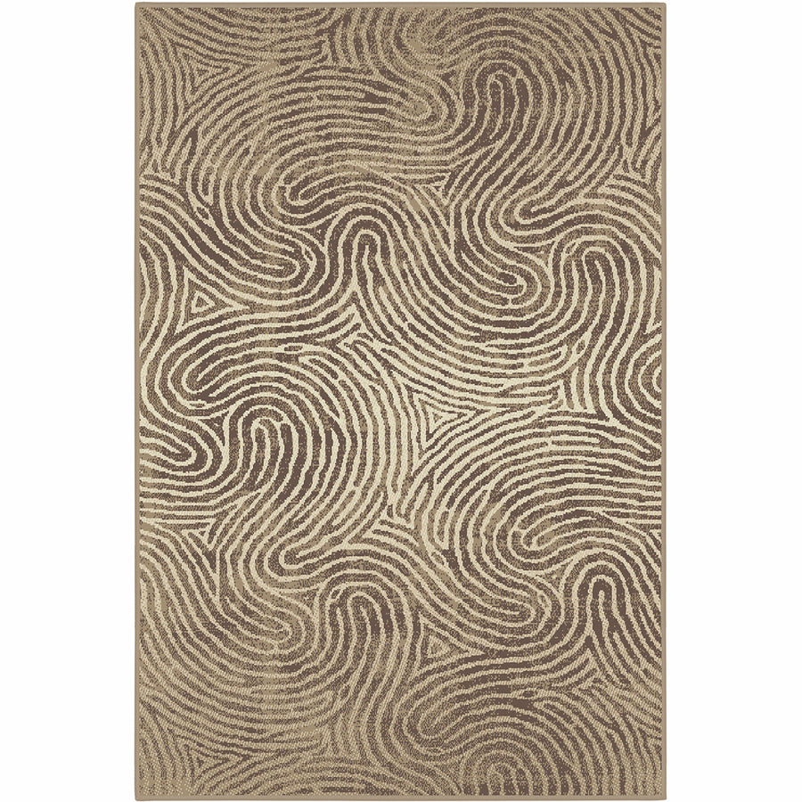 Бюджетен Килим Lanu Завихряне Кафяво Стандартен / 100х150 см
