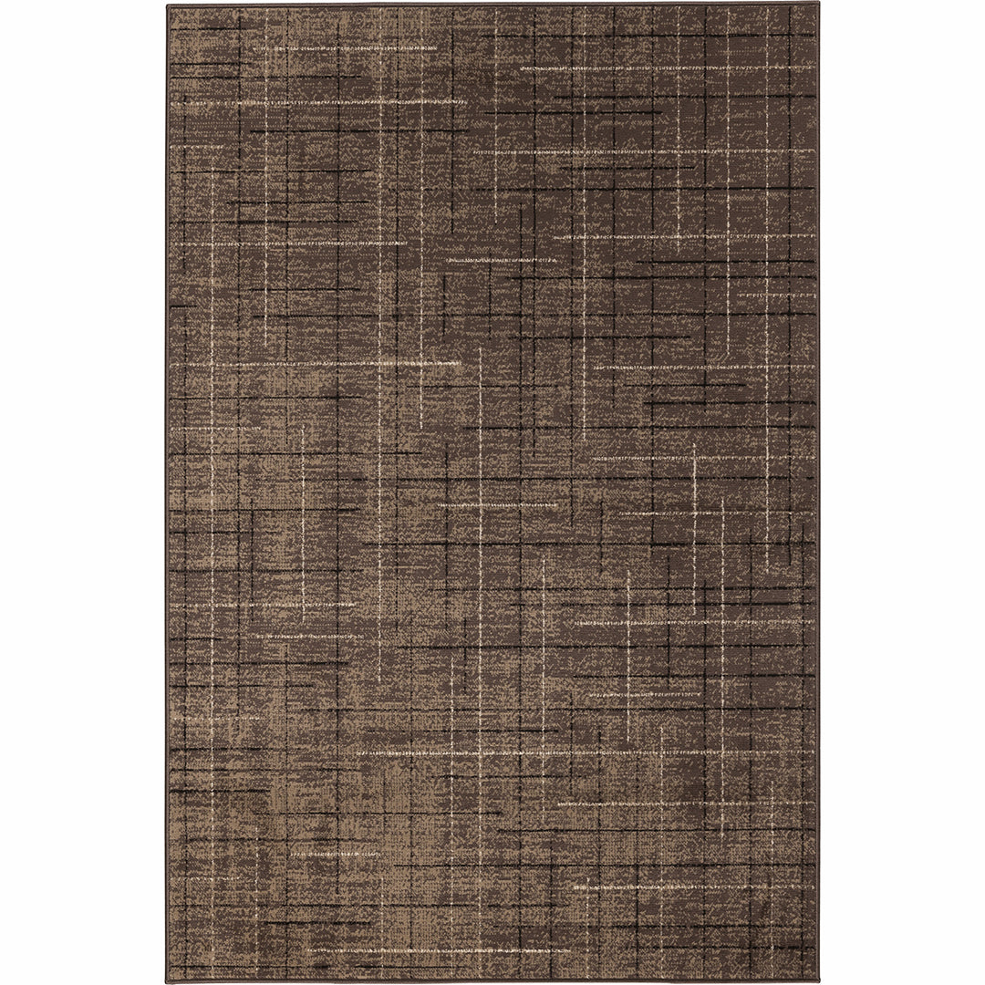 Бюджетен Килим Lanu Резки Кафяво Стандартен / 100х150 см