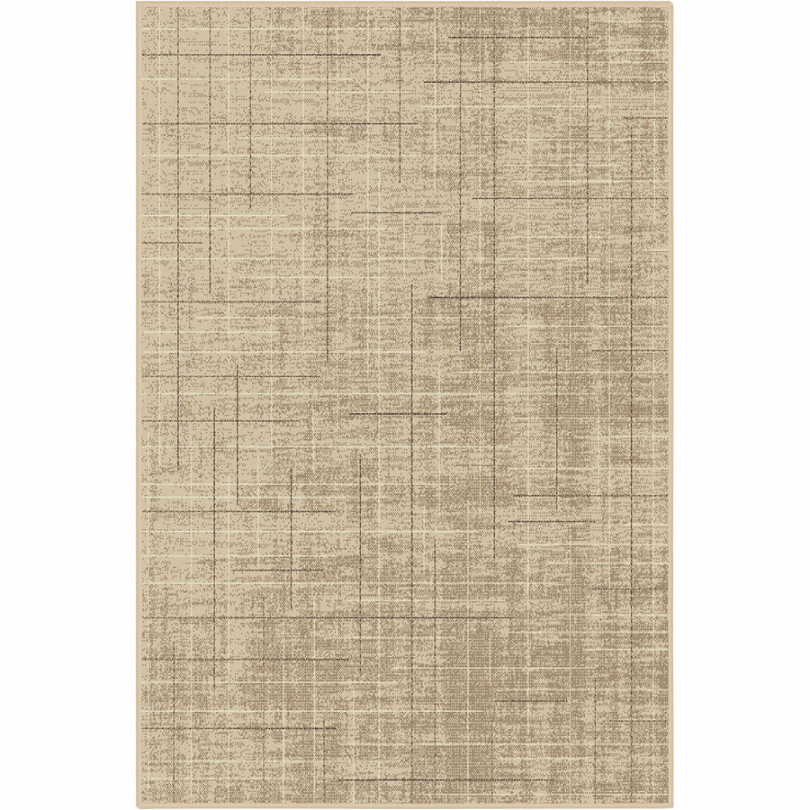 Бюджетен Килим Lanu Резки Бежово Стандартен / 100х150 см