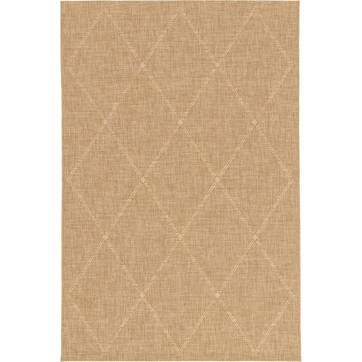 Плосък Килим Ромбове Бежово вътре/вън Джак Стандартен / 120х170 см