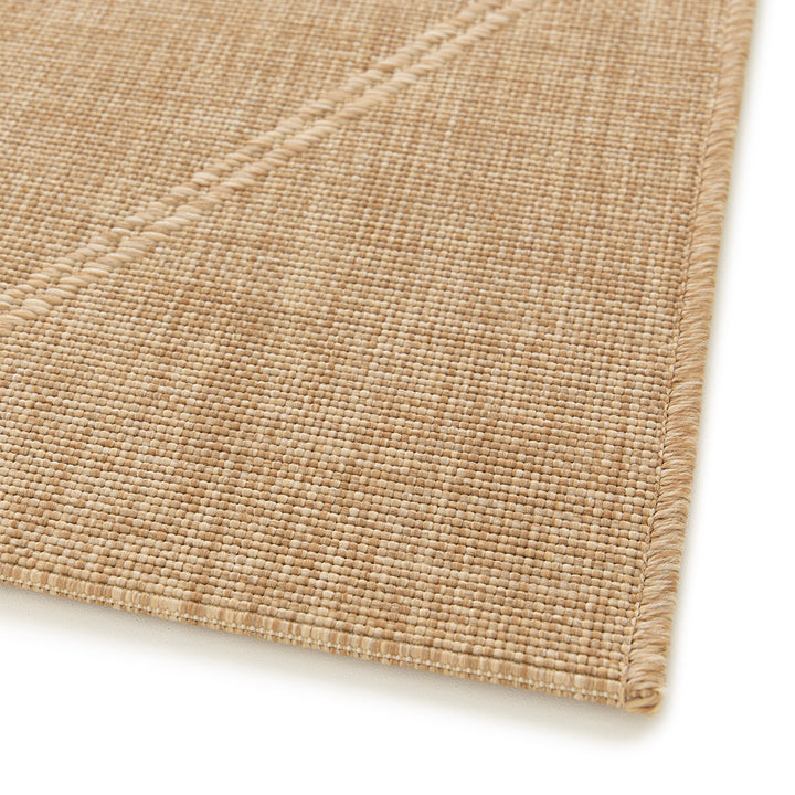 Плосък Килим Ромбове Бежово вътре/вън Джак Стандартен / 120х170 см