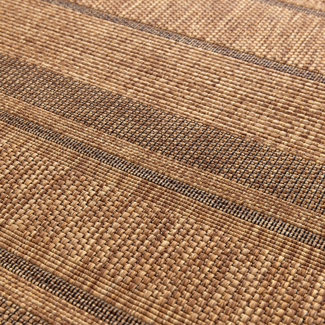 Плосък Килим Райе Кафяво вътре/вън Джак Стандартен / 120х170 см