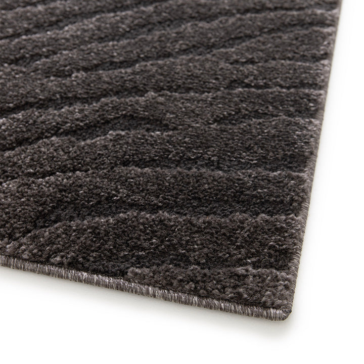 Релефен Килим Бразди Зелено Изола Стандартен / 120х170 см