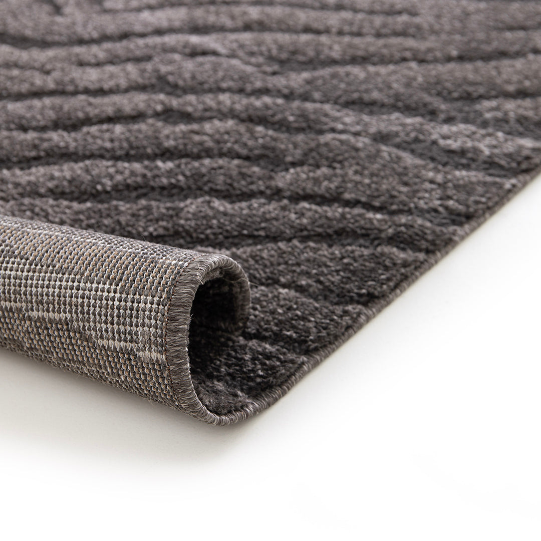 Релефен Килим Бразди Зелено Изола Стандартен / 120х170 см