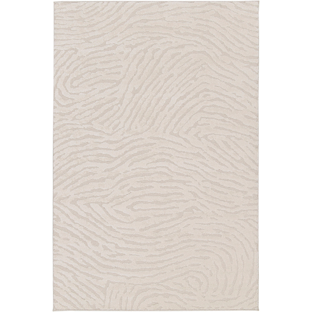 Релефен Килим Бразди Кремаво Изола Стандартен / 120х170 см