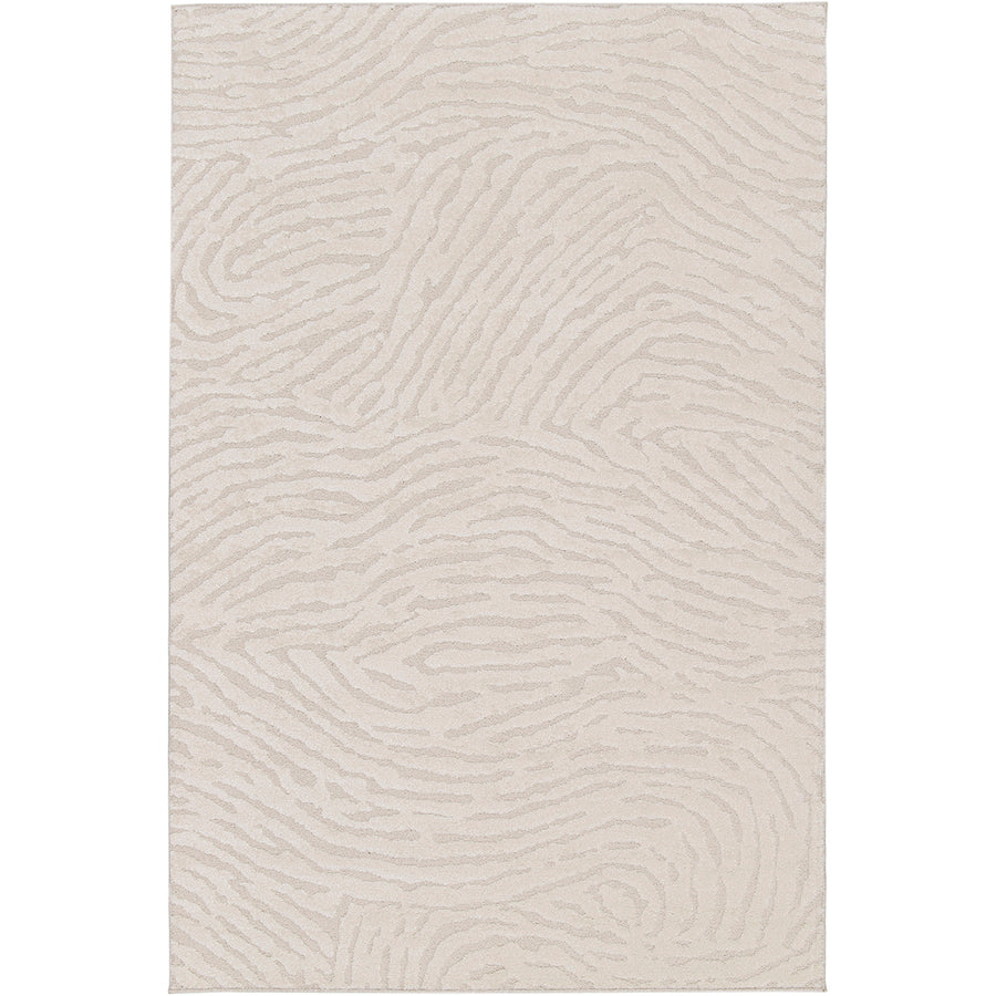 Релефен Килим Бразди Кремаво Изола Стандартен / 120х170 см