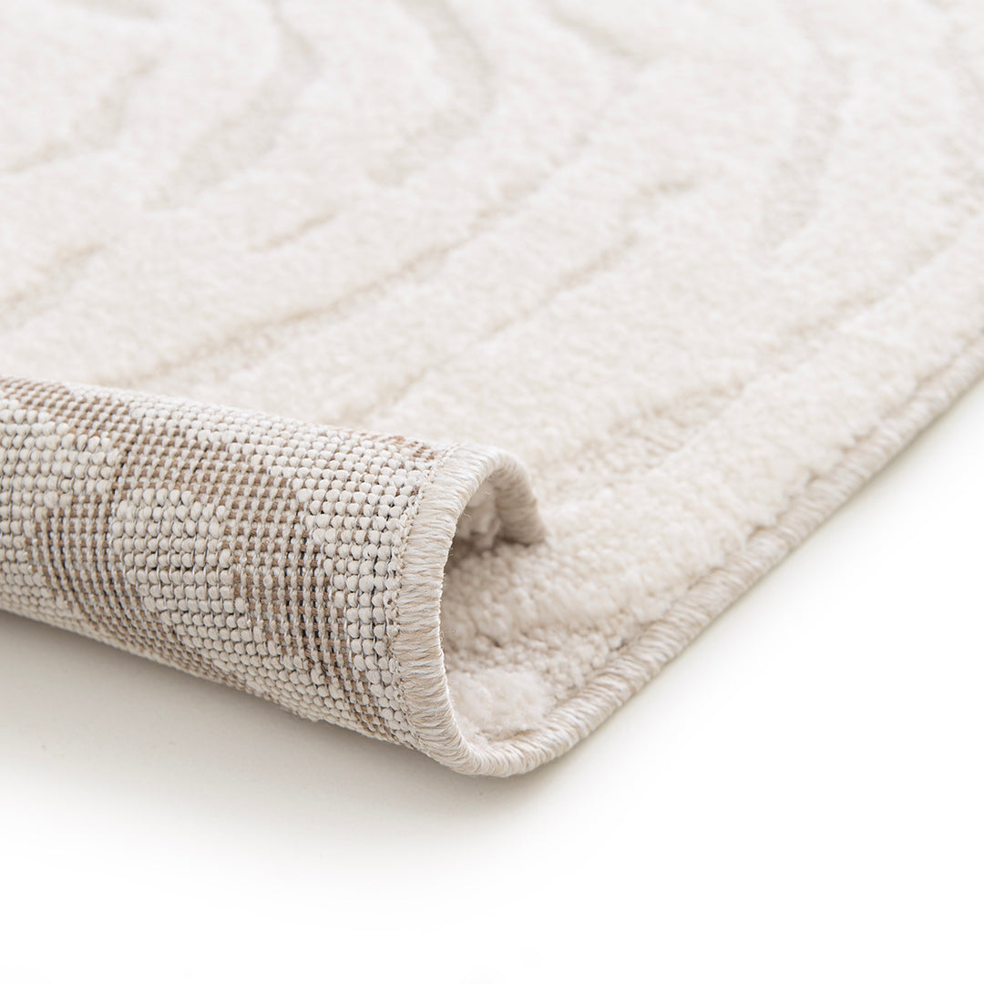 Релефен Килим Бразди Кремаво Изола Стандартен / 120х170 см