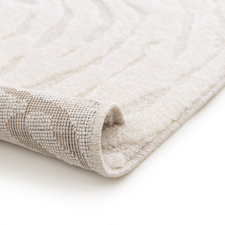 Релефен Килим Бразди Кремаво Изола Стандартен / 120х170 см