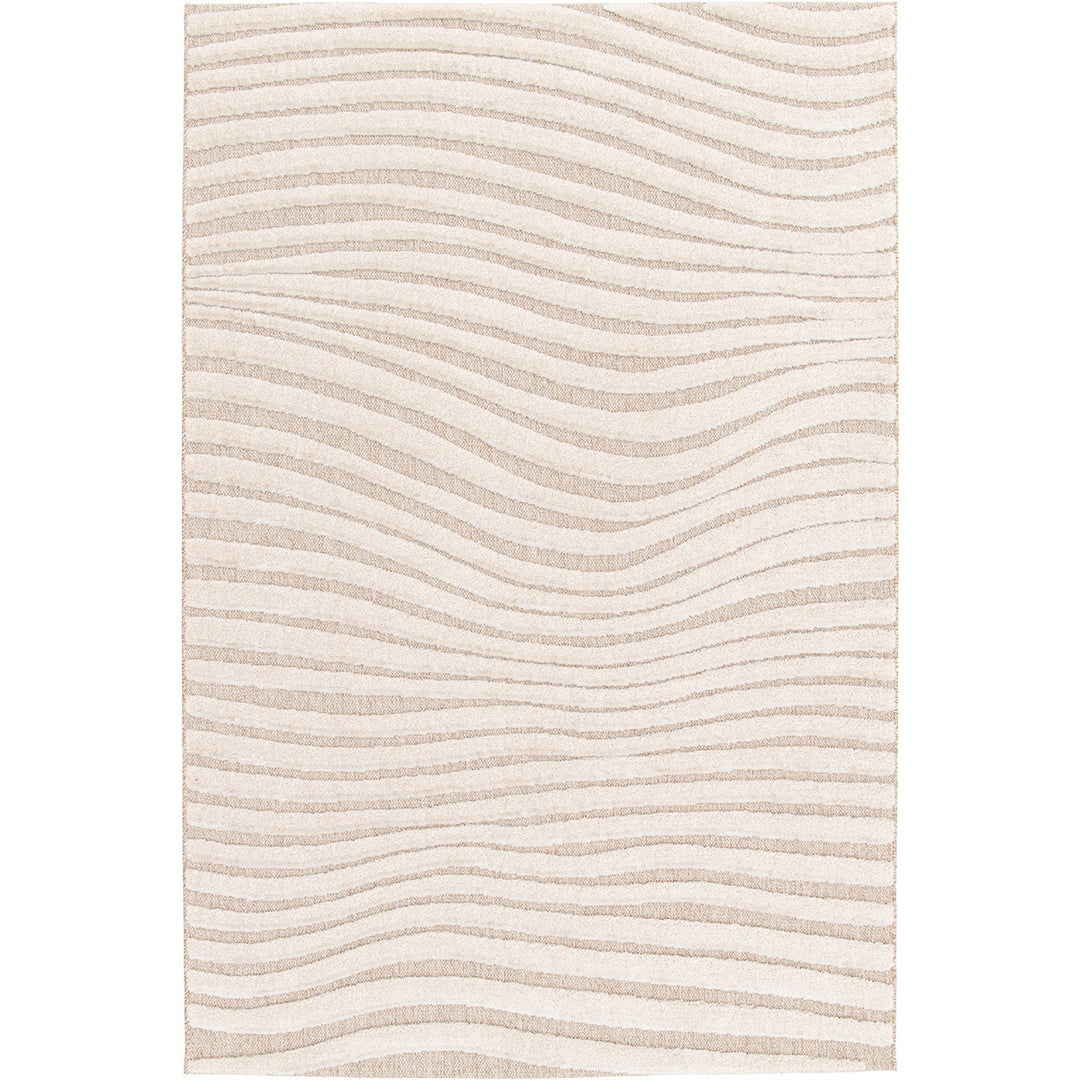 Релефен Килим Вълни Крем-бежово Дезърт Стандартен / 120х170 см