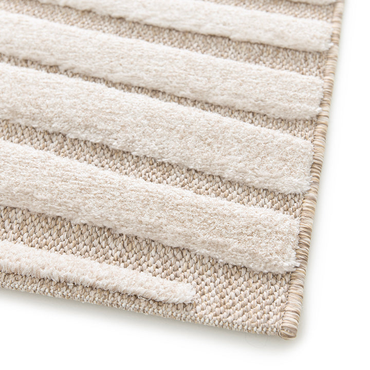 Релефен Килим Вълни Крем-бежово Дезърт Стандартен / 120х170 см