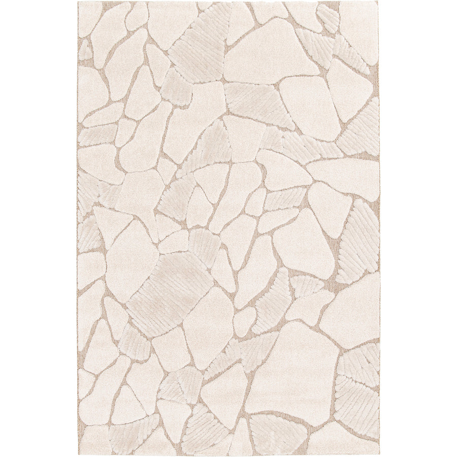 Релефен Килим Камъни Крем-бежово Дезърт Стандартен / 120х170 см