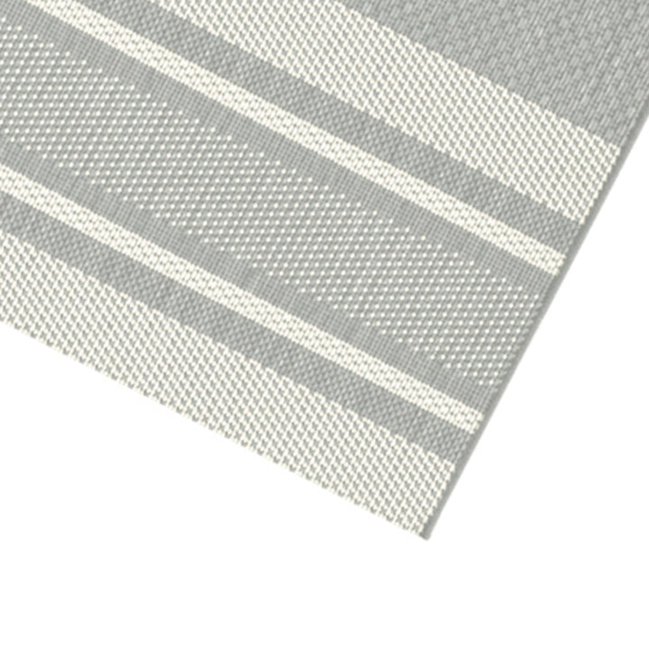 Плосък Килим Райе Сиво вътре/вън Есенца Стандартен / 120х170 см