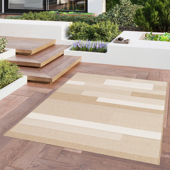 Плосък Килим Правоъгълници Оранжево вътре/вън Есенца Стандартен / 120х170 см