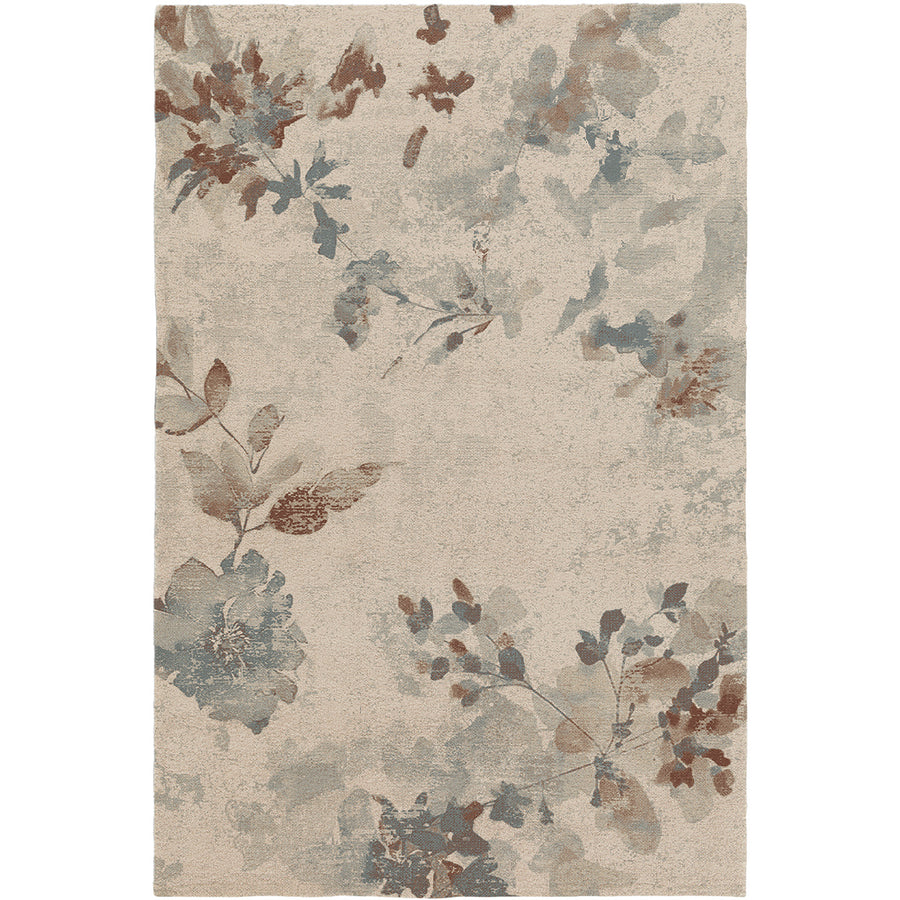 Модерен Килим Акварелни цветя Ръжда сиво Ревери Стандартен / 120х170 см