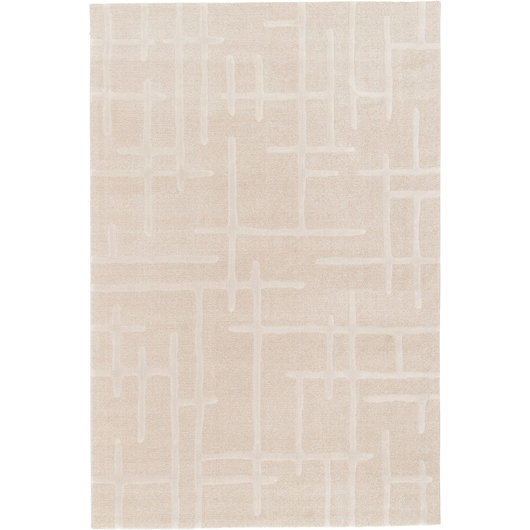 Модерен Килим Черти Крем-бежово Тесоро Стандартен / 120х170 см
