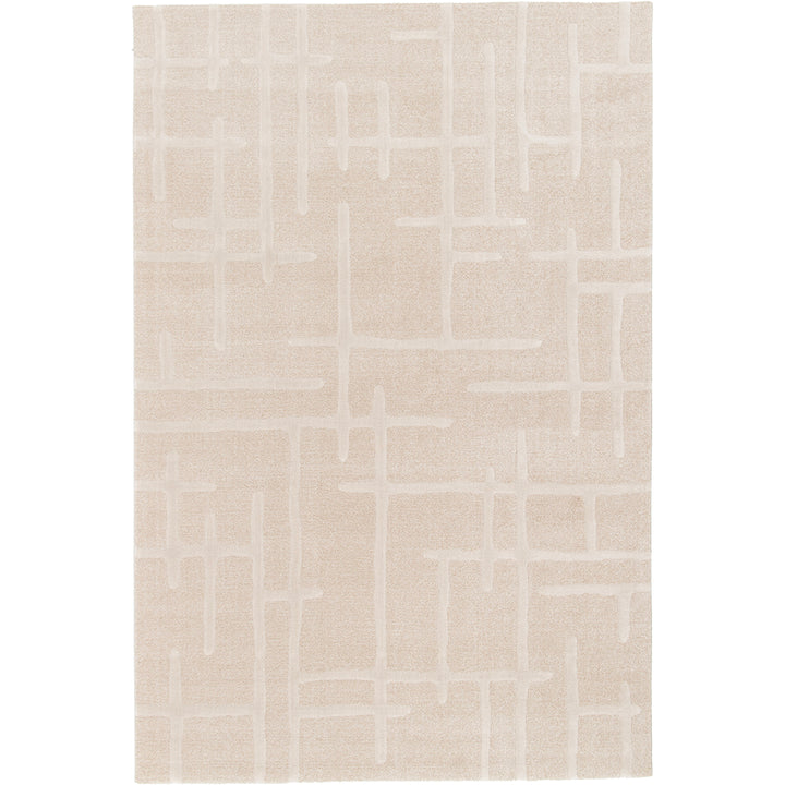 Модерен Килим Черти Крем-бежово Тесоро Стандартен / 120х170 см