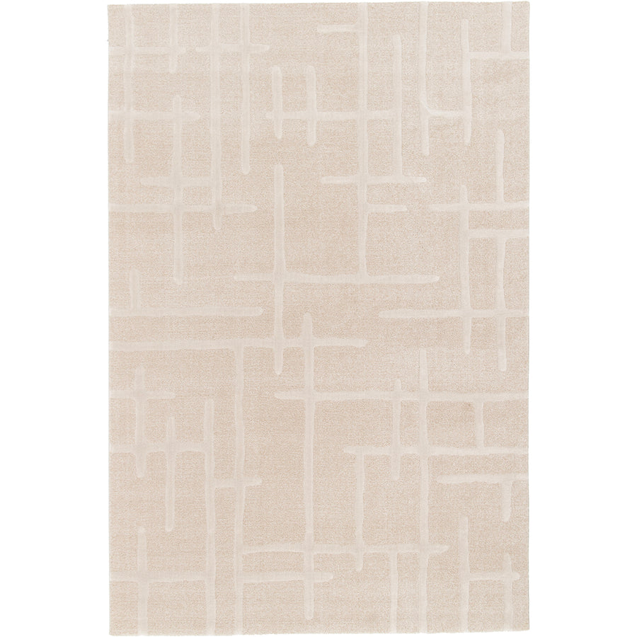 Модерен Килим Черти Крем-бежово Тесоро Стандартен / 120х170 см