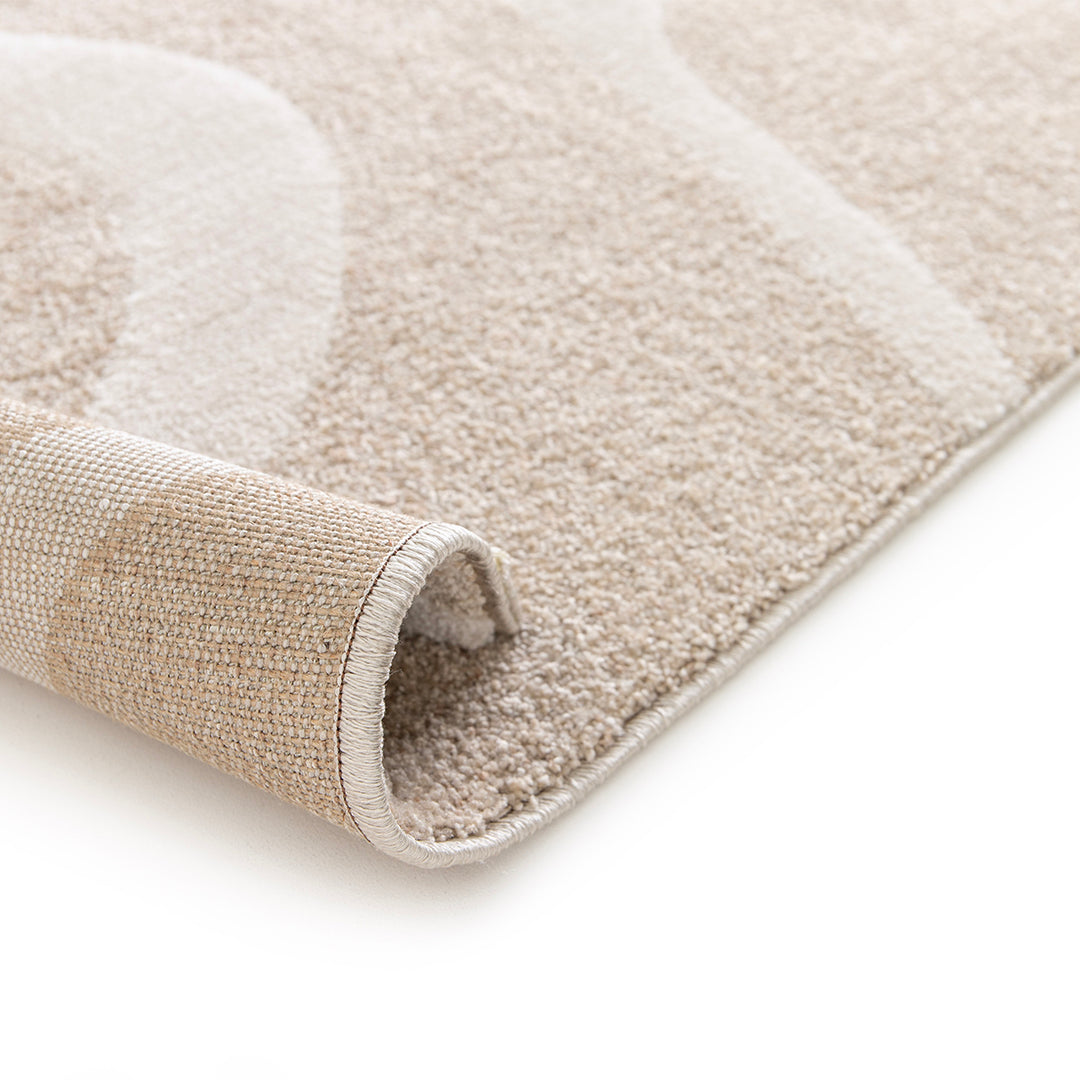 Модерен Килим Спирали Крем-бежово Тесоро Стандартен / 120х170 см