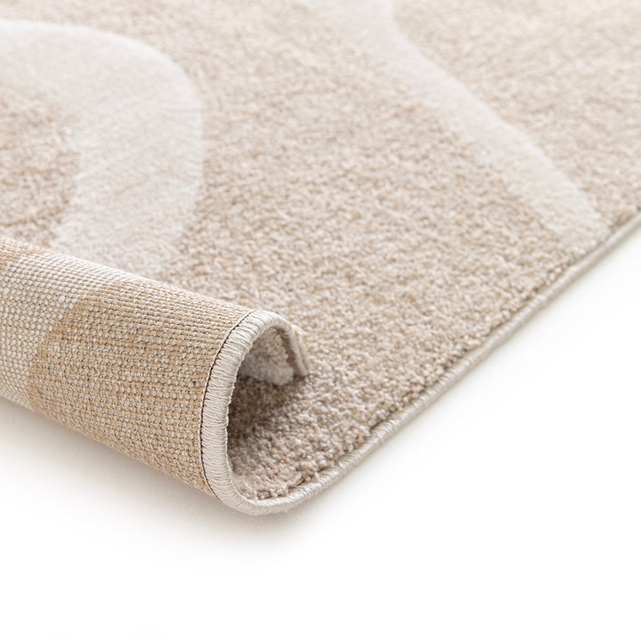 Модерен Килим Спирали Крем-бежово Тесоро Стандартен / 120х170 см