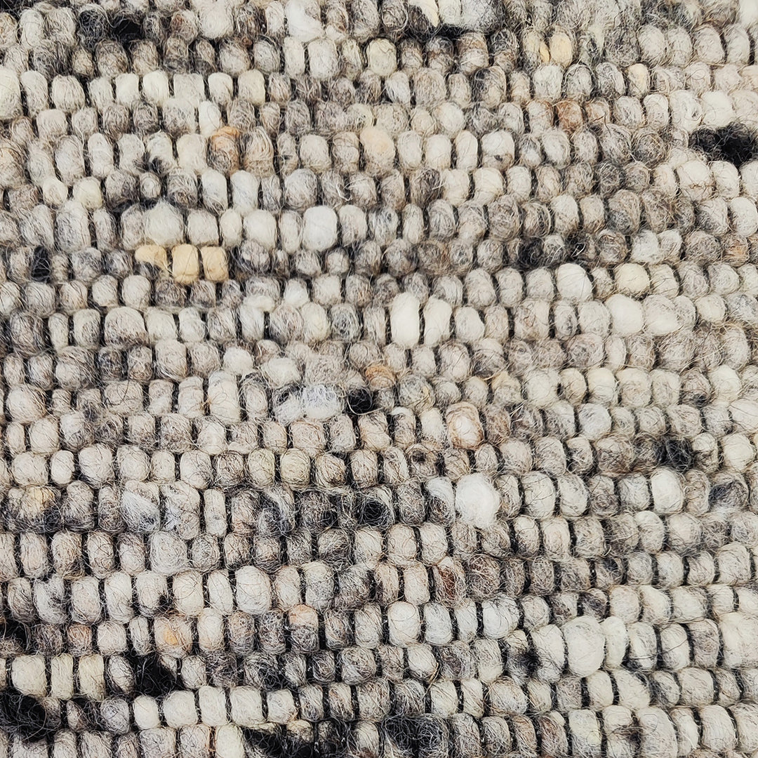 Вълнен Килим Наутилус Black 100% вълна Сиво Стандартен / 170 х 230