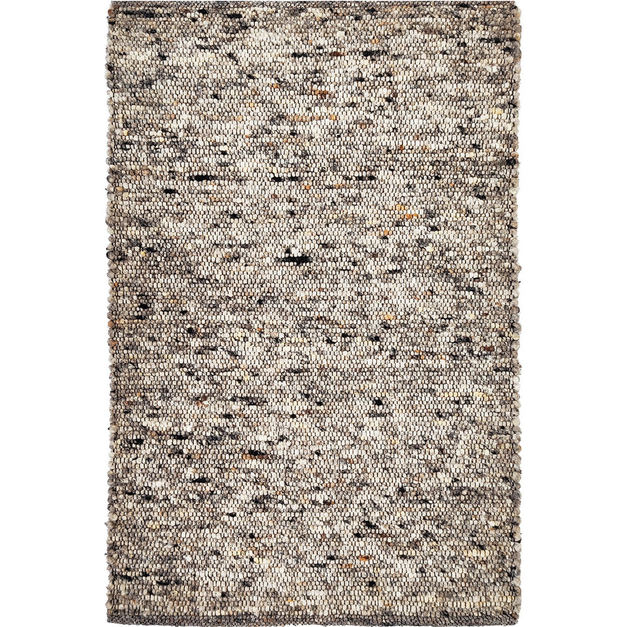 Вълнен Килим Наутилус Black 100% вълна Сиво Стандартен / 170 х 230