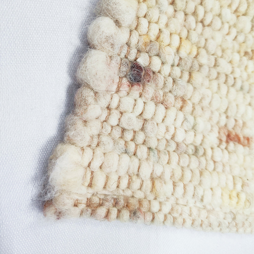 Вълнен Килим Малибу 100% вълна Кремаво меланж Стандартен / 170 х 230