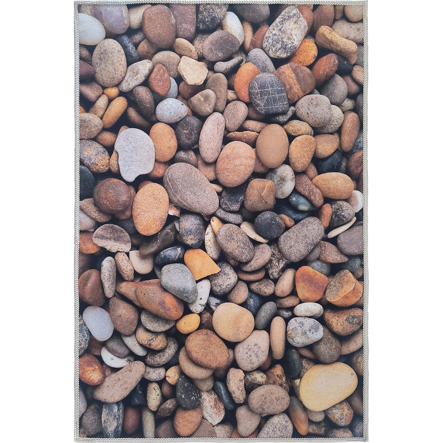 Постелка за баня/кухня Токио Камъчета бежово Мини / 050х080 см