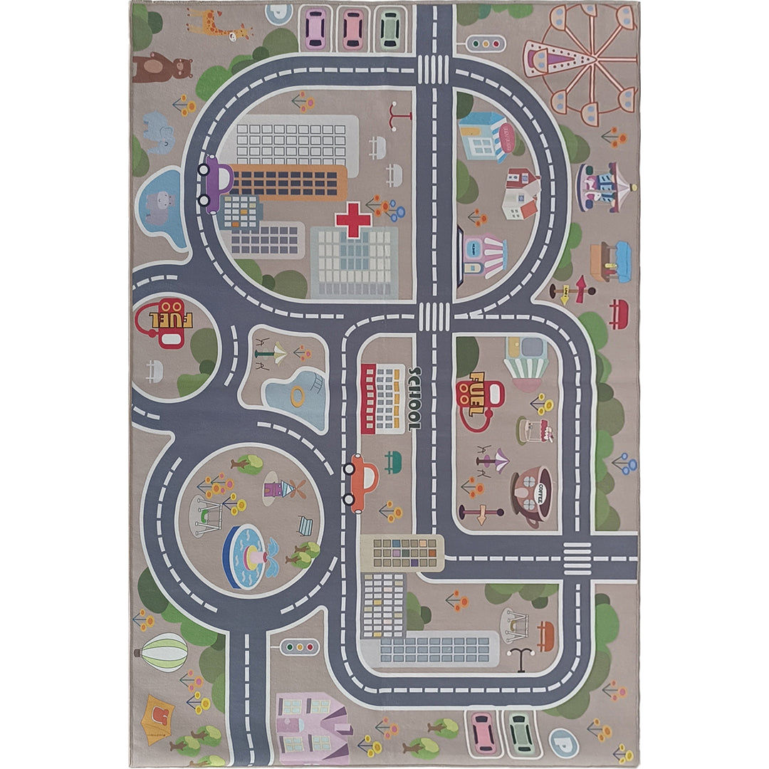 Детски Килим Токио Улици бежово Стандартен / 120х170 см