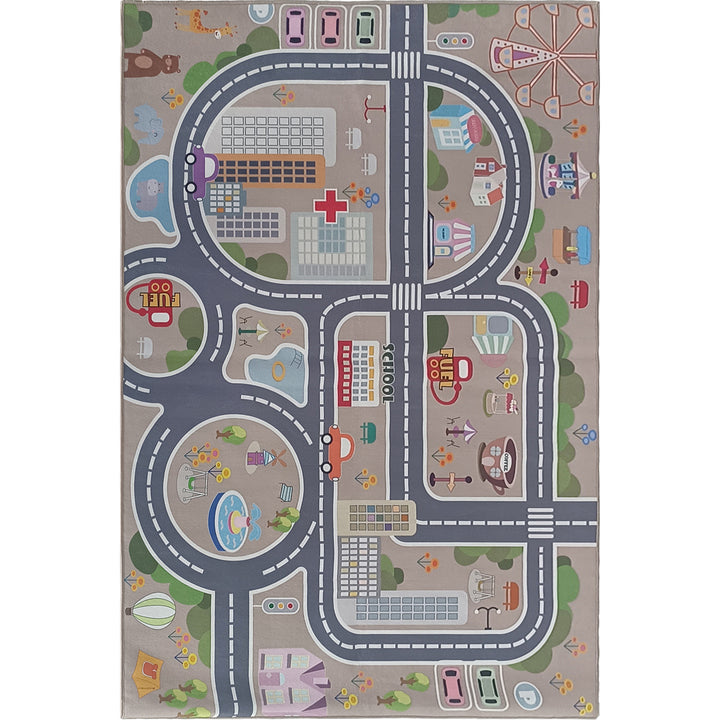 Детски Килим Токио Улици бежово Стандартен / 120х170 см