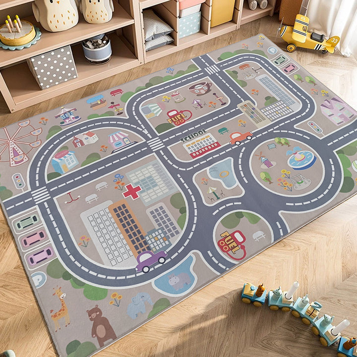 Детски Килим Токио Улици бежово Стандартен / 120х170 см