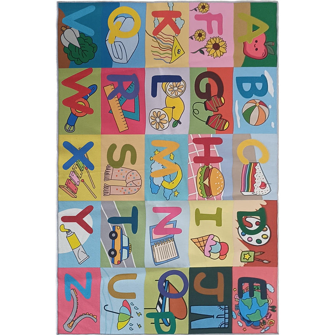 Детски Килим Токио Азбука ABC Стандартен / 120х170 см